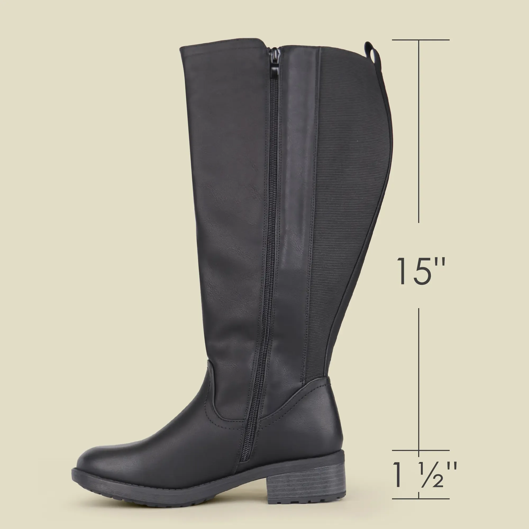 Women's Extra Wide Calf Knee High Boots