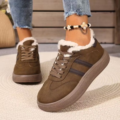 Women's Waterproof Warm Platform Sneakers Boots