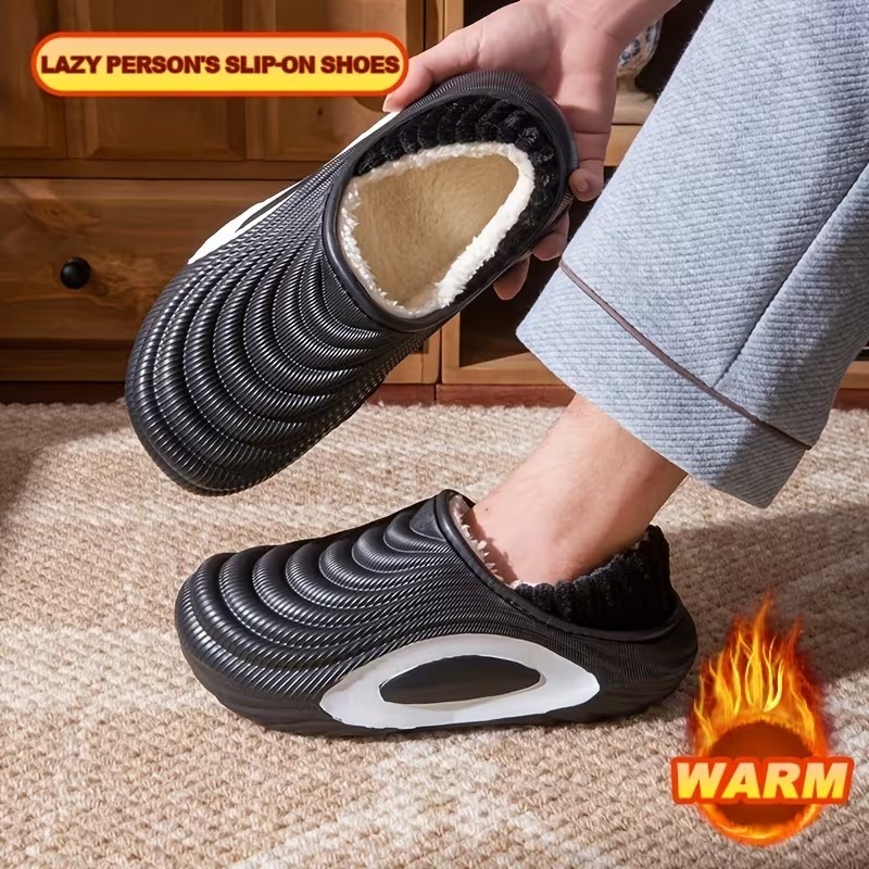 Women’s Plush Waterproof Fleece-Lined Indoor–Outdoor Winter Slippers