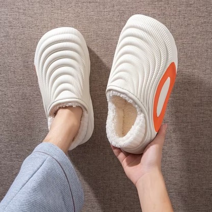 Women’s Plush Waterproof Fleece-Lined Indoor–Outdoor Winter Slippers