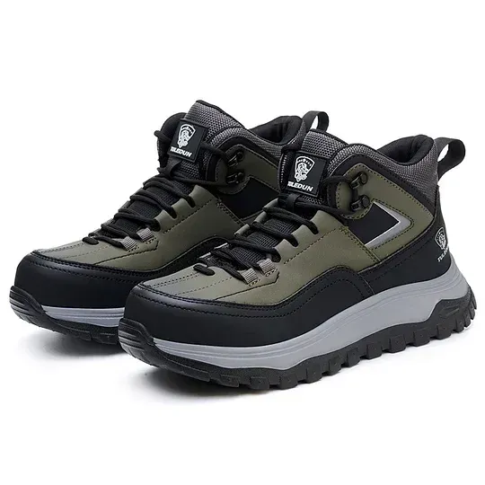 (⏰Limited Time Sale 70% OFF) Men's Orthopedic Protective Hiking/Work Boots - Waterproof, Slip-resistant, Impact-resistant, Puncture-resistant - Wide toe box, Arch Support, Ankle Support