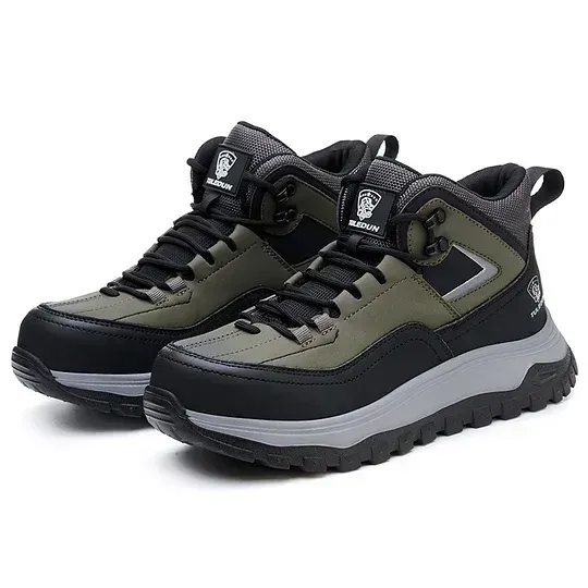 (⏰Limited Time Sale 70% OFF) Men's Orthopedic Protective Hiking/Work Boots - Waterproof, Slip-resistant, Impact-resistant, Puncture-resistant - Wide toe box, Arch Support, Ankle Support
