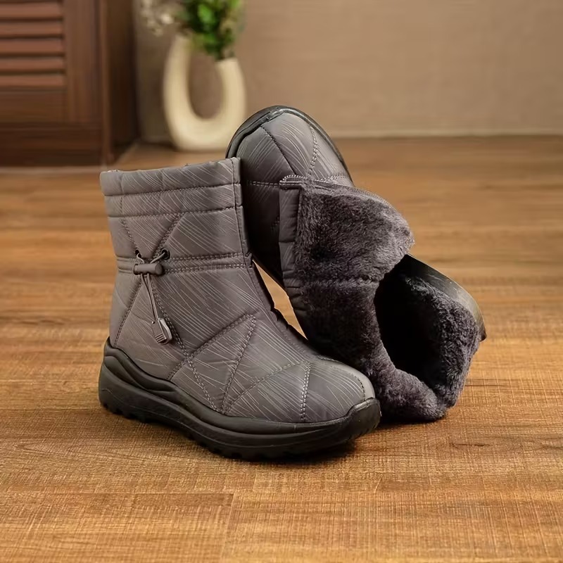Women Platform Suede Ankle Snow Boots