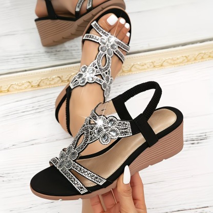 🔥Last Day Promotion 50% OFF - Women's New Summer Rhinestone Open Toe Orthopaedic Sandals