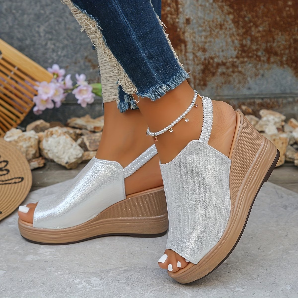 🔥LAST DAY PROMOTION 50% OFF - WOMEN'S LEATHER PLATFORM WEDGE ORTHOPEDIC SANDALS