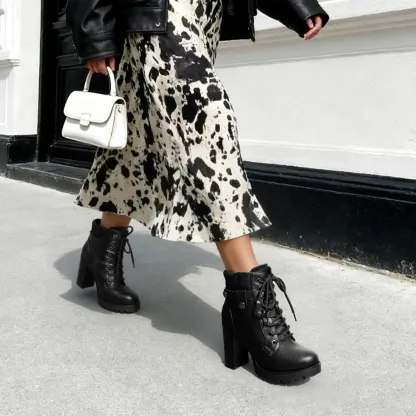 Women's Genuine Leather Casual Ankle Boots