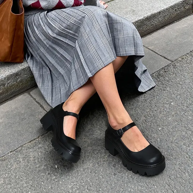 Women's Mary Janes Platform Heels