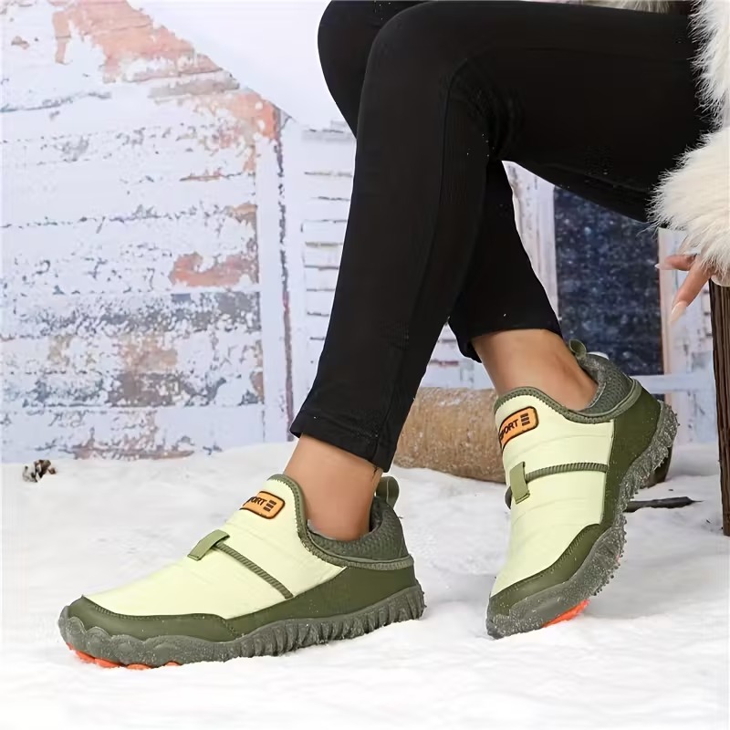 Women's Orthopedic Warm Snow Boots Waterproof Non-Slip Winter Fleece Shoes