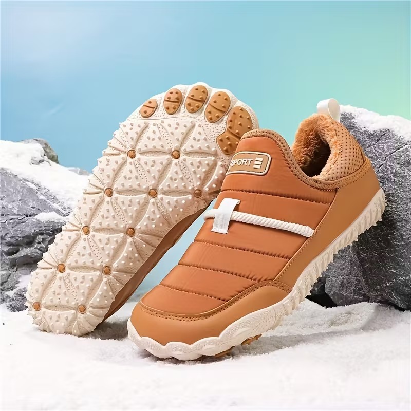 Women's Orthopedic Warm Snow Boots Waterproof Non-Slip Winter Fleece Shoes