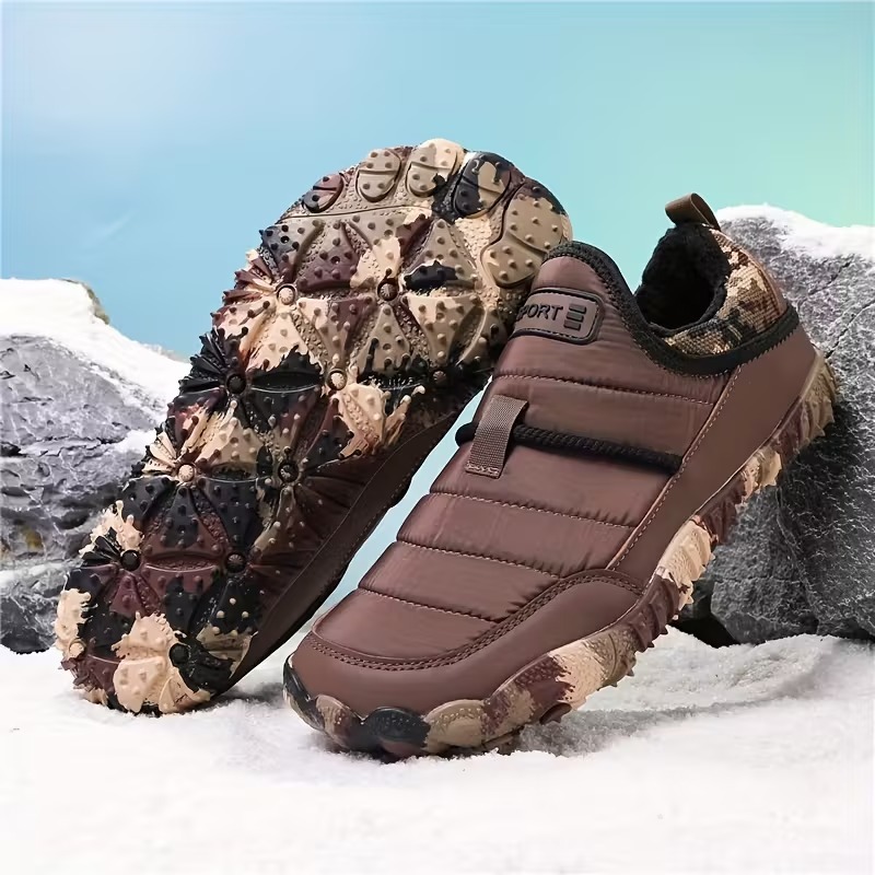 Women's Orthopedic Warm Snow Boots Waterproof Non-Slip Winter Fleece Shoes