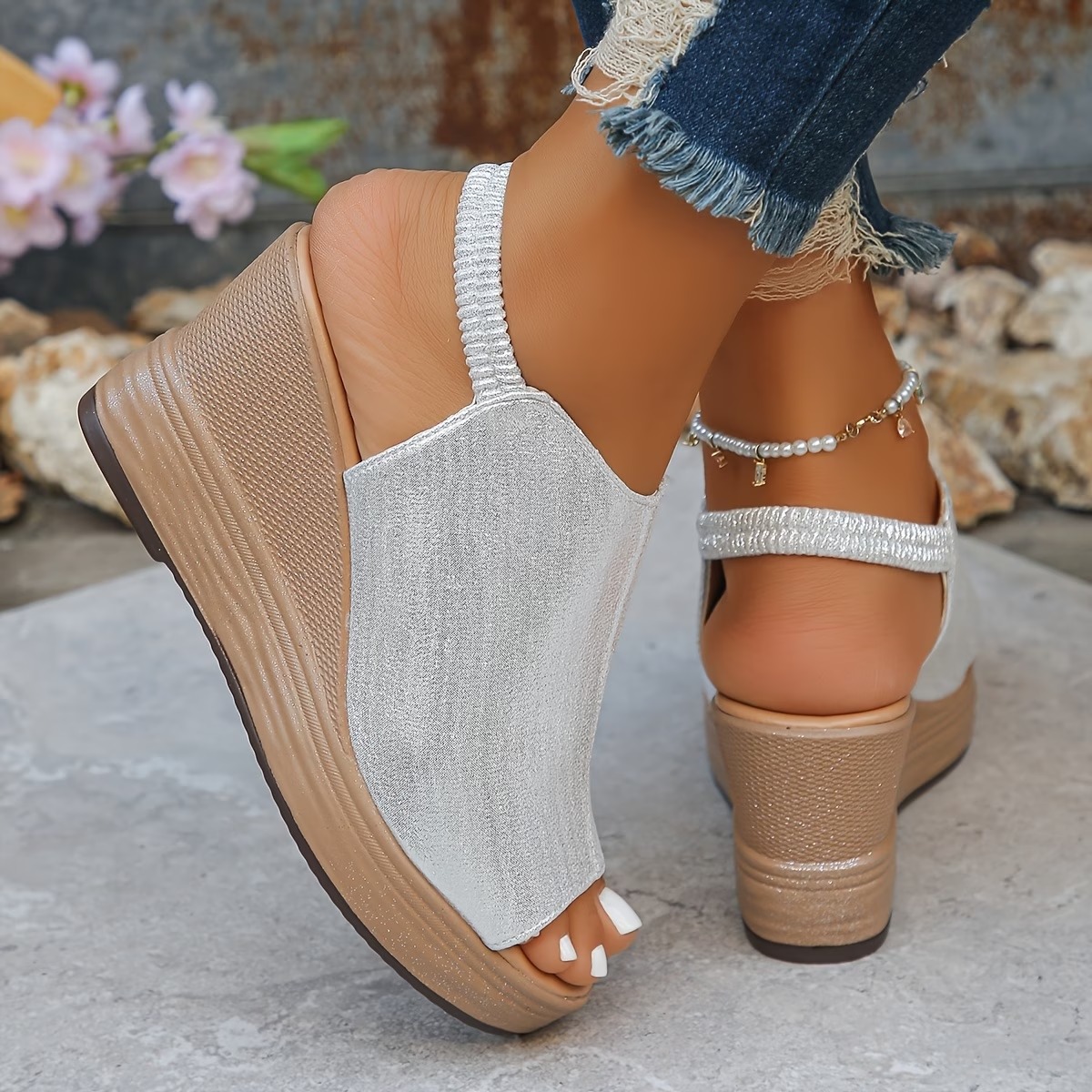 🔥LAST DAY PROMOTION 50% OFF - WOMEN'S LEATHER PLATFORM WEDGE ORTHOPEDIC SANDALS