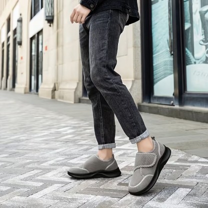 Men's Orthopedic Warm Snow Boots Waterproof Non-Slip Winter Fleece Shoes