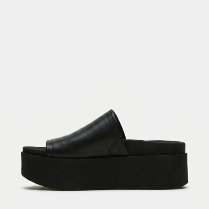 Leather Platform Slides – Slip On, Stay All Day