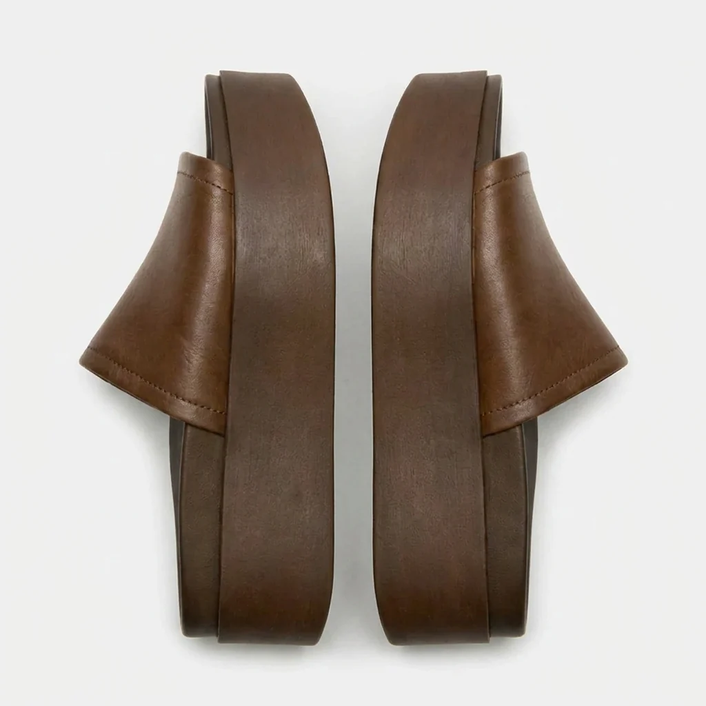 Leather Platform Slides – Slip On, Stay All Day