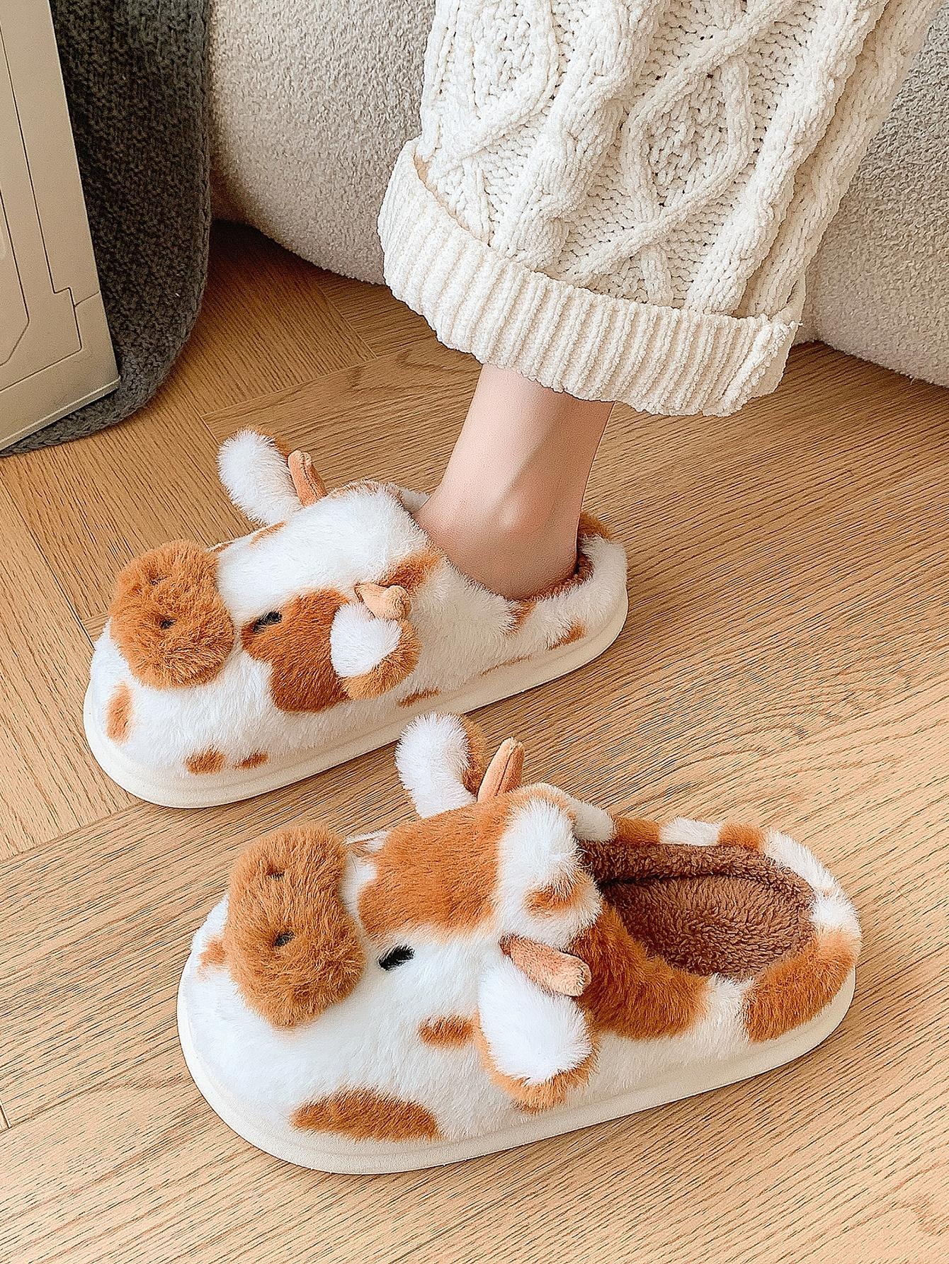 Women's Non-Slip Warm Fuzzy Winter Slippers