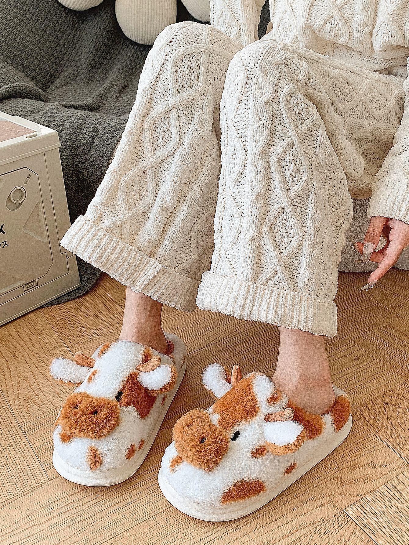 Women's Non-Slip Warm Fuzzy Winter Slippers