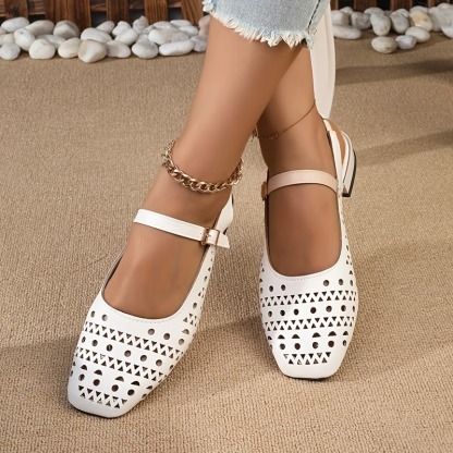 Elegant Female-style Shoes With a Flat-bottomed Top and High Laces
