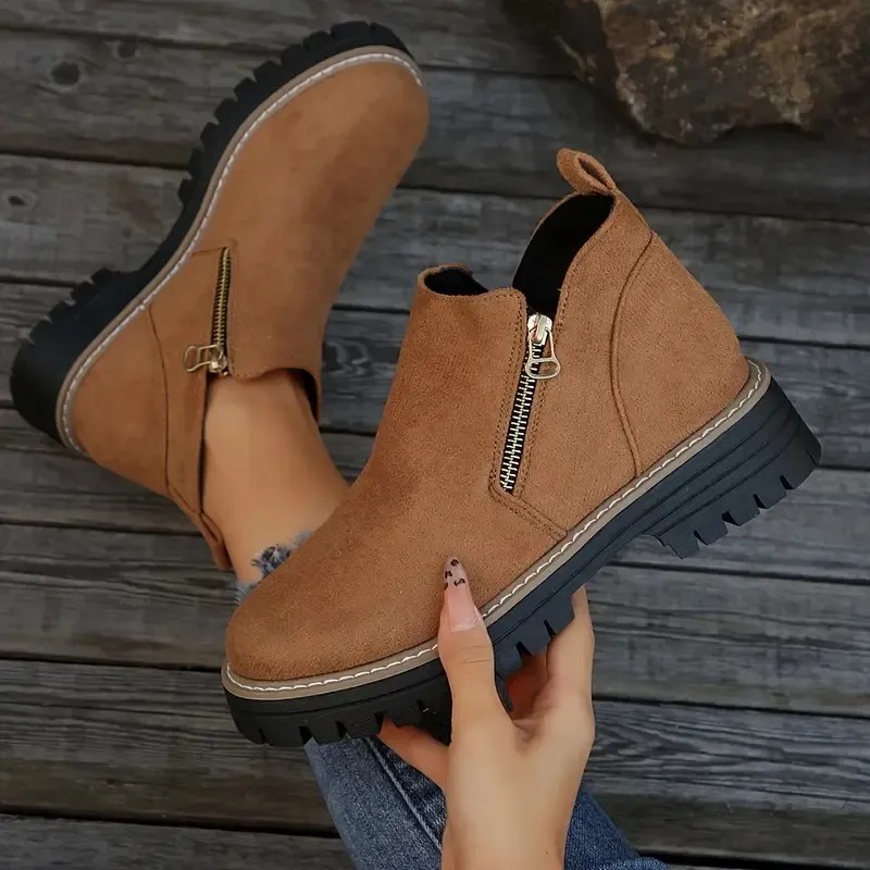 Women's Fashion Thick-sole Ankle Boot