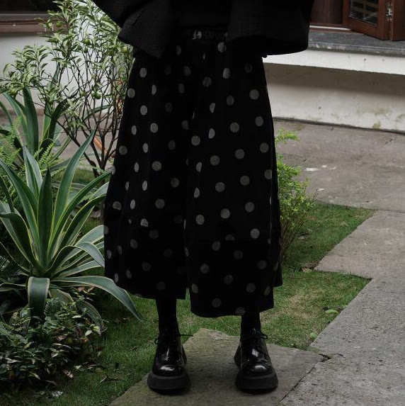 Sweet Polka Dot Bubble Hem Skirt - image 4