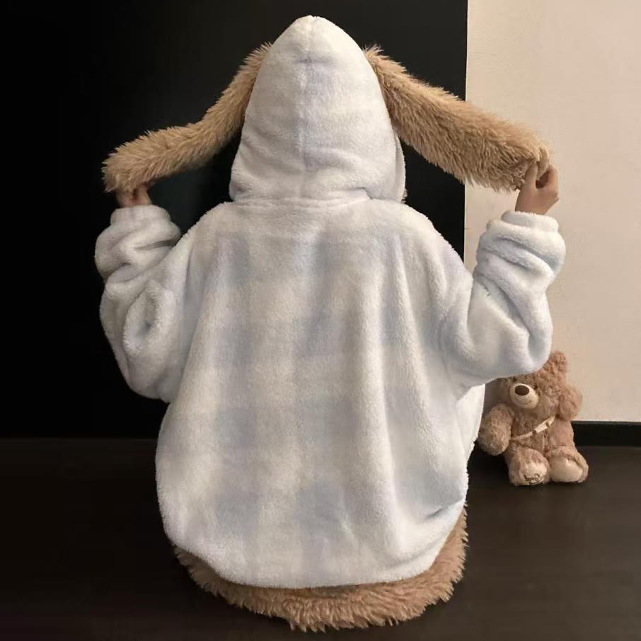 Sweet Puppy Plush Hooded Pajama Set - image 8