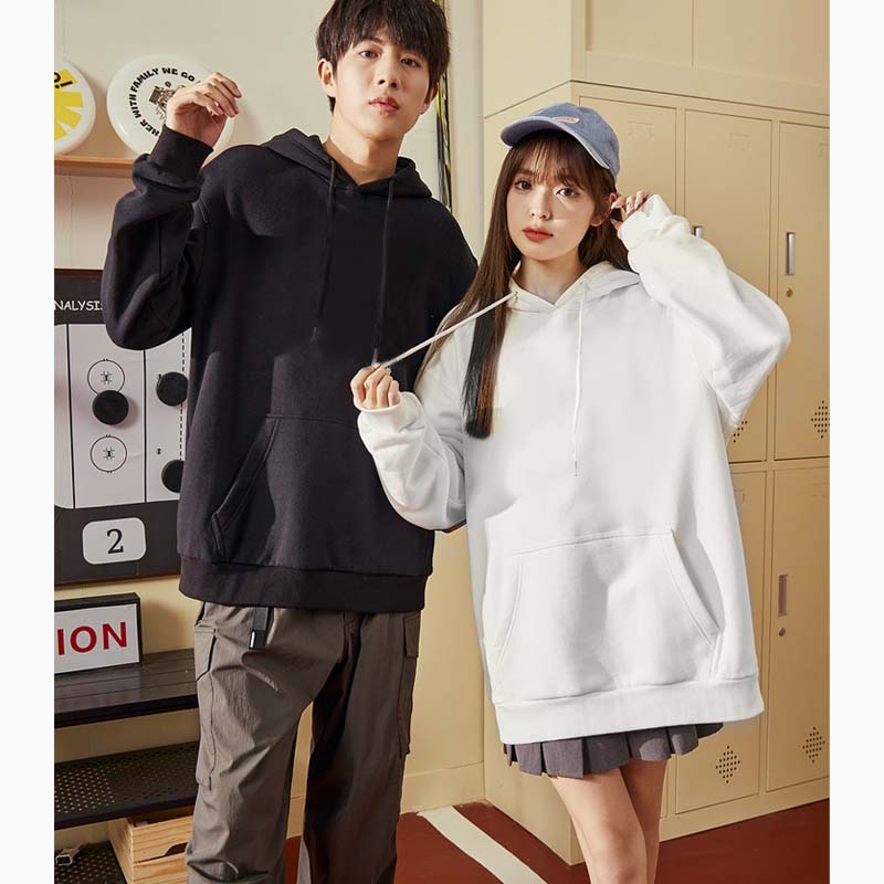 Modakawa Girlfriend Boyfriend Kitty Graphic Fleece Lined Hoodie - image 3