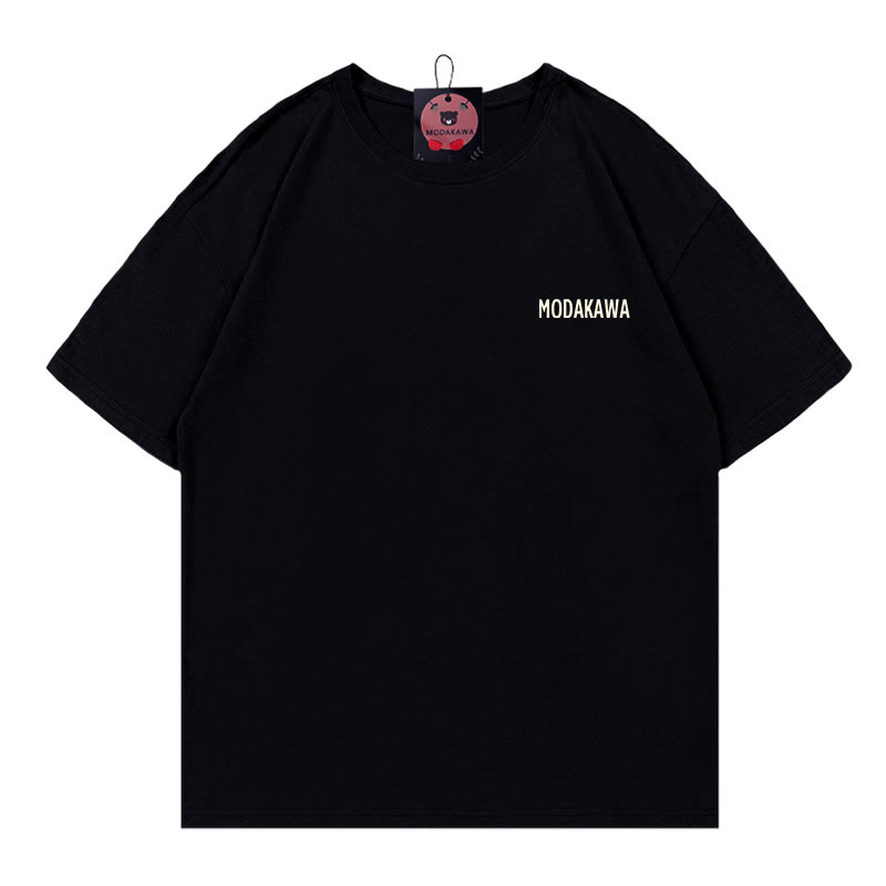Fox Letter Print 100% Cotton Modakawa T-shirt - image 2