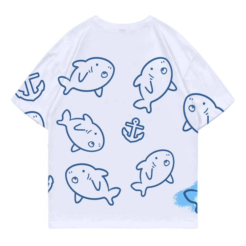 Shark Print Modakawa T-shirt - image 5