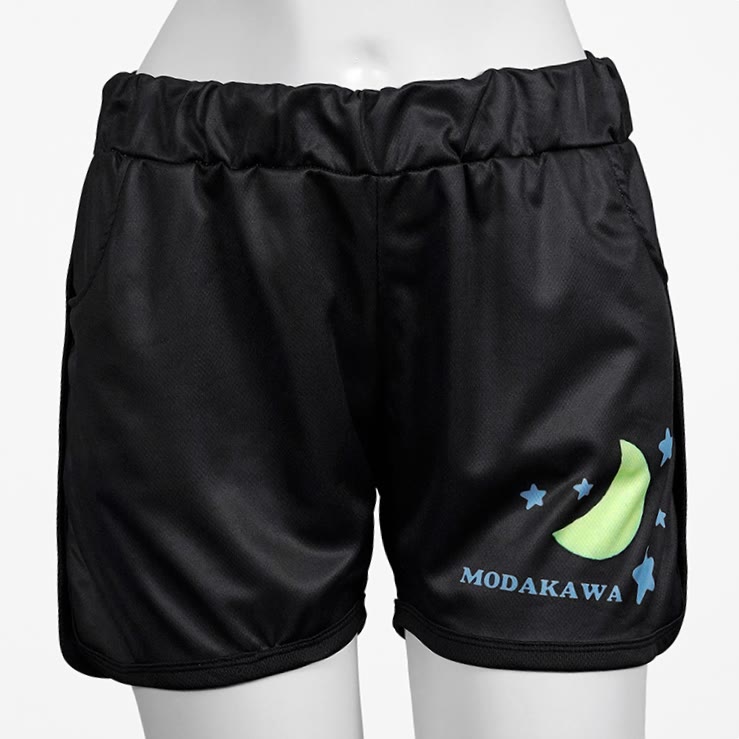 Modakawa Star Moon Letter Print Casual Shorts - Black - 5XL - image 1