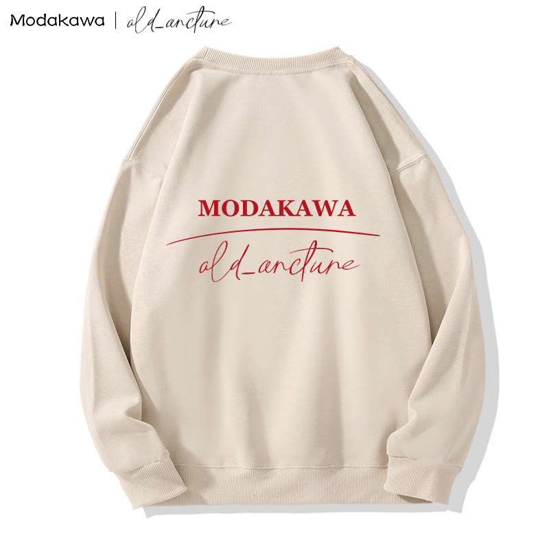 MODAKAWA X  old_arcture LOST IN MIND Rose Knight Print Round Collar Sweatshirt - image 2