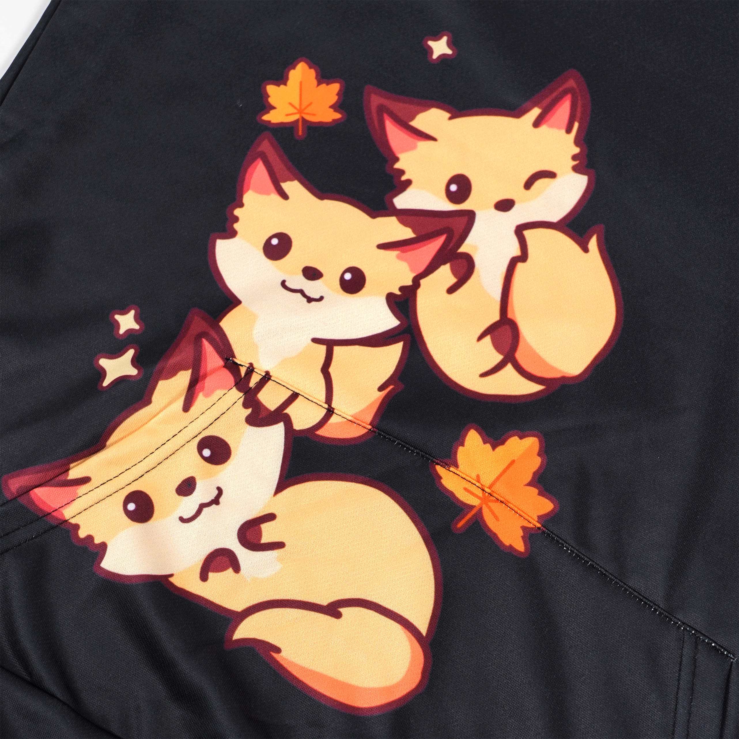 Modakawa Gradient Fox Letter Print Loose Hoodie - image 9