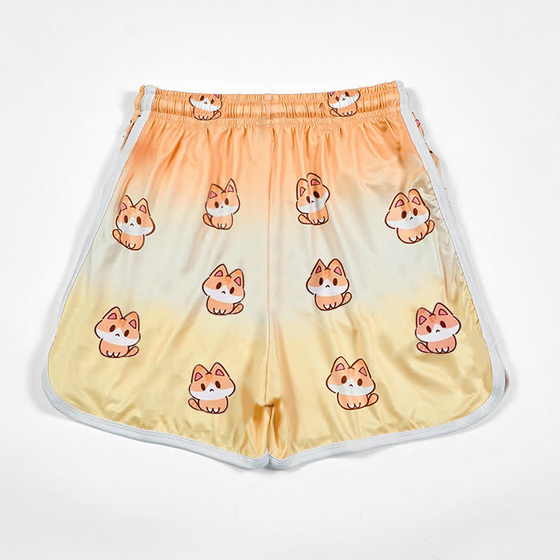 Kitty Print Modakawa Casual Shorts - image 4