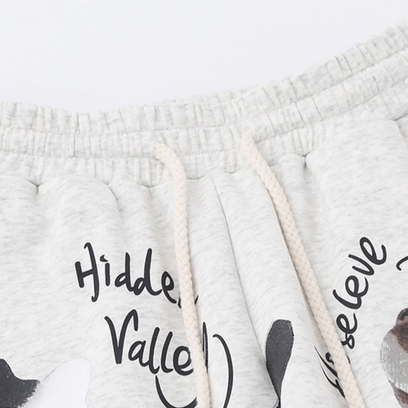 Puppy Kitty Print Pocket Pants - image 4