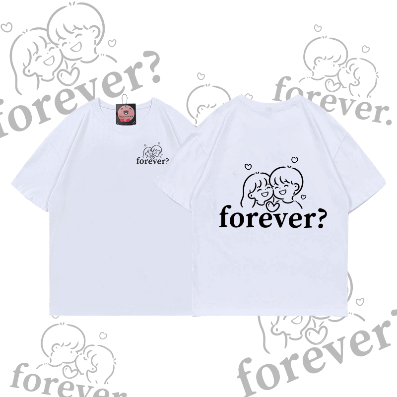 MODAKAWA FOREVER Couple Graphic T-shirt - White B - 5XL - image 7