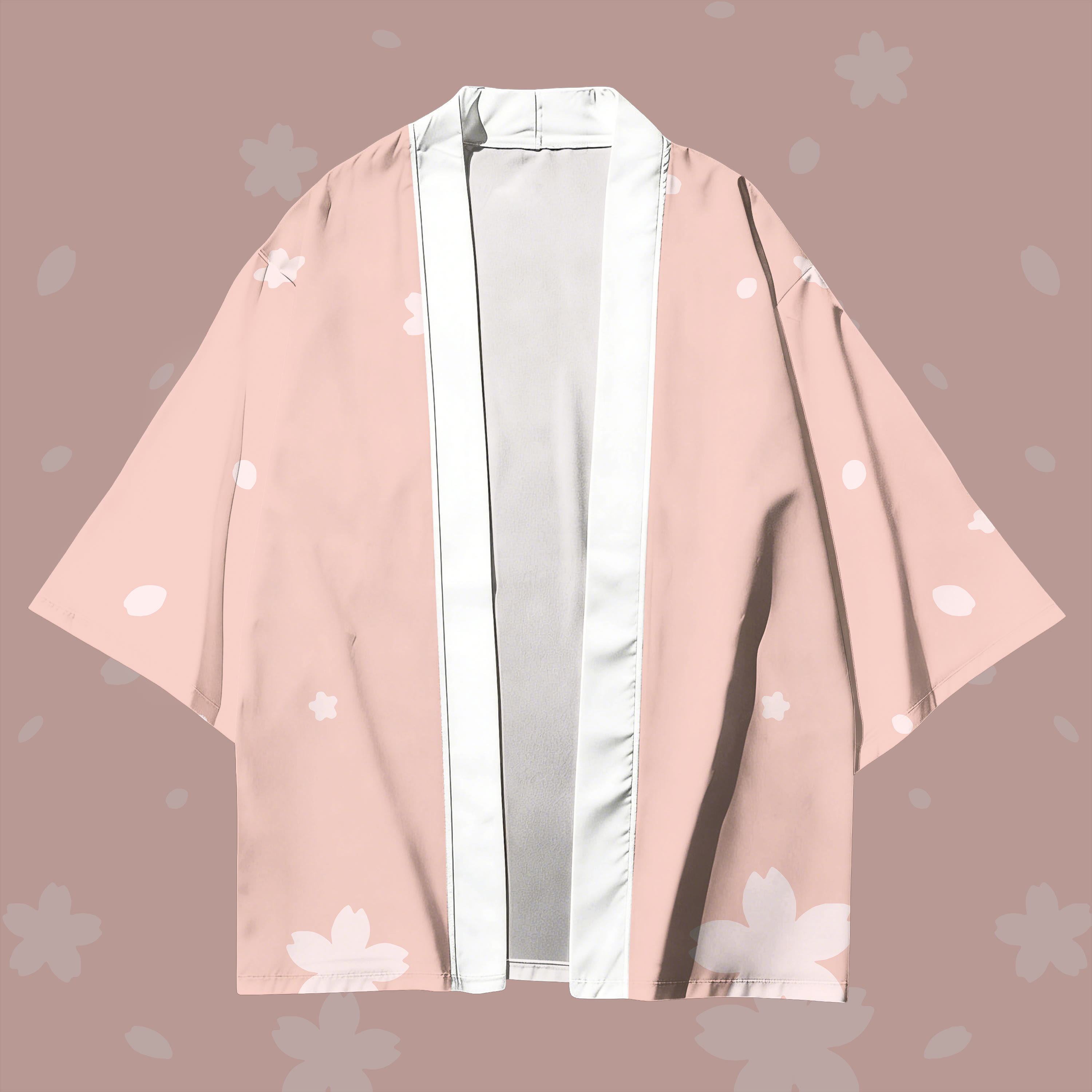 Sakura Flower Graphic Modakawa Cardigan Kimono Outerwear - image 2