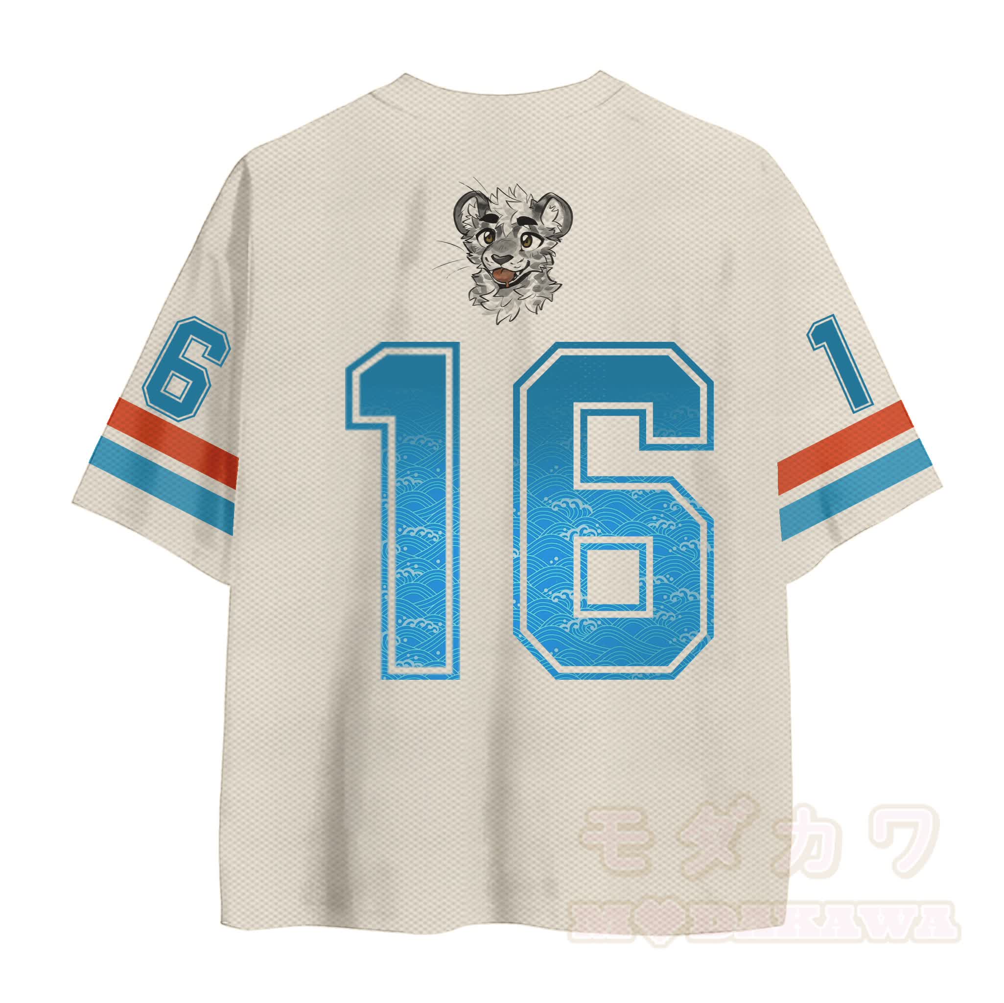 MODAKAWA X atka Tiger Number Graphic Modakawa Vintage Mesh Jersey T-shirt - image 3