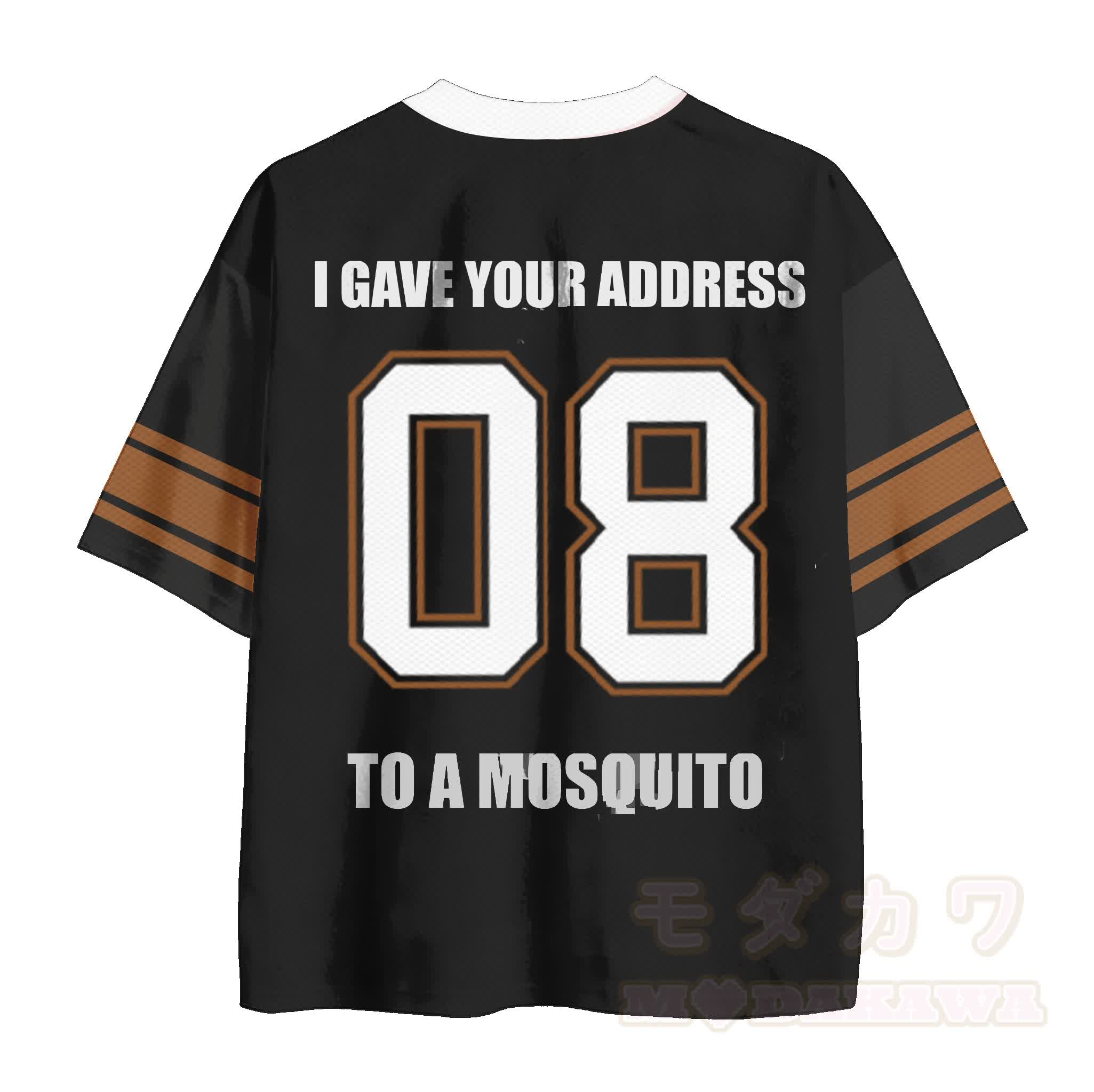 MODAKAWA X atka I GAVE YOUR ADDRESS TO A MOSQUITO Fox Number Graphic Modakawa Vintage Mesh Jersey T-shirt - image 3