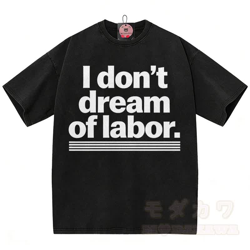 OVERWORKED OVERWHELMED Graphic Modakawa Vintage Washed 100% Cotton T-shirt - Black B - 5XL - image 2