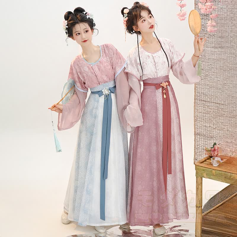 Vintage Buckle Outer Robe Inner Top Maxi Skirt Matching Outfit - image 1