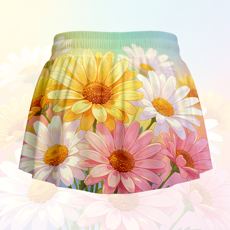Sunflower Graphic Modakawa Gradient Poket Skort - image 5
