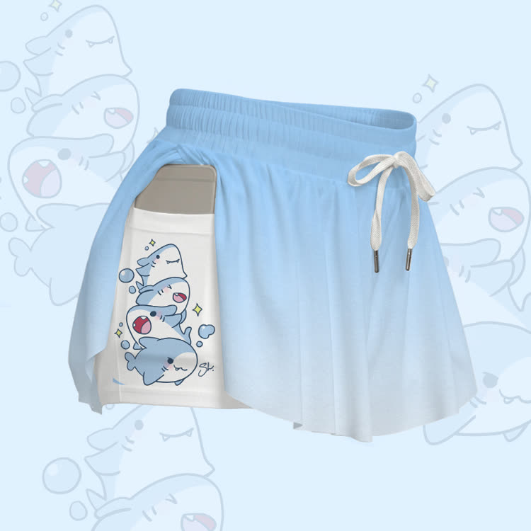 Shark Graphic Modakawa Poket Skort - image 4