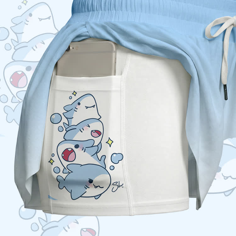 Shark Graphic Modakawa Poket Skort - image 3