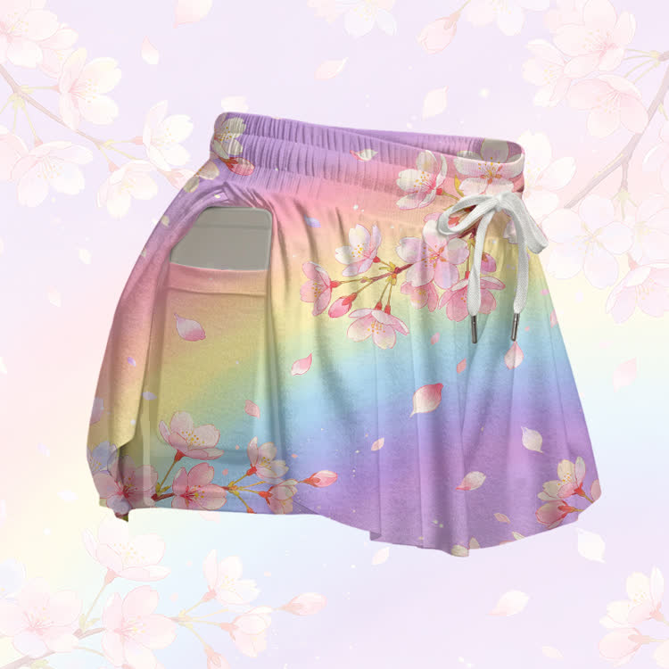 Sakura Graphic Modakawa Gradient Poket Skort - image 4