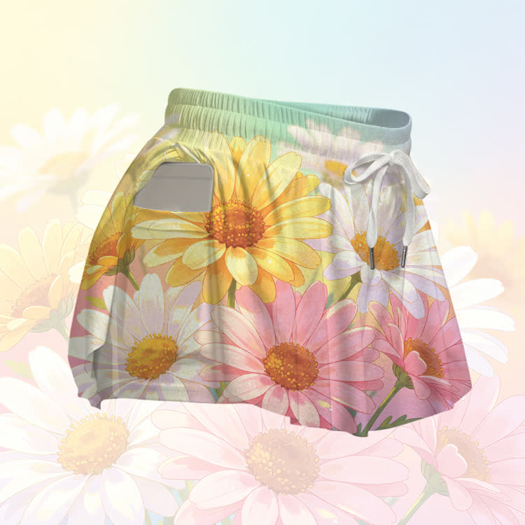 Sunflower Graphic Modakawa Gradient Poket Skort - image 4