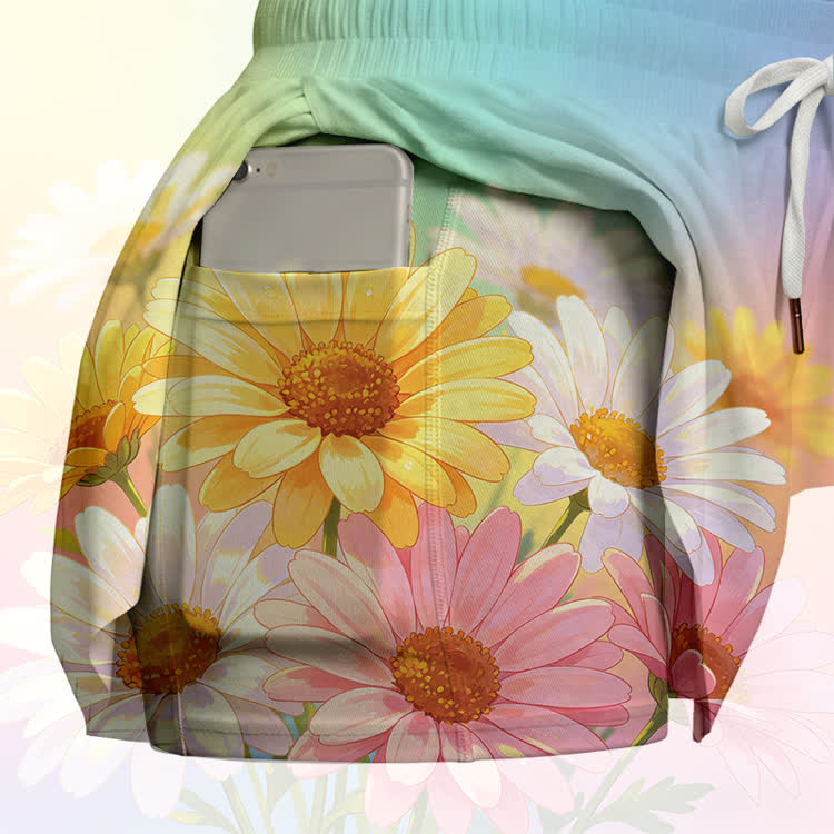 Sunflower Graphic Modakawa Gradient Poket Skort - image 3