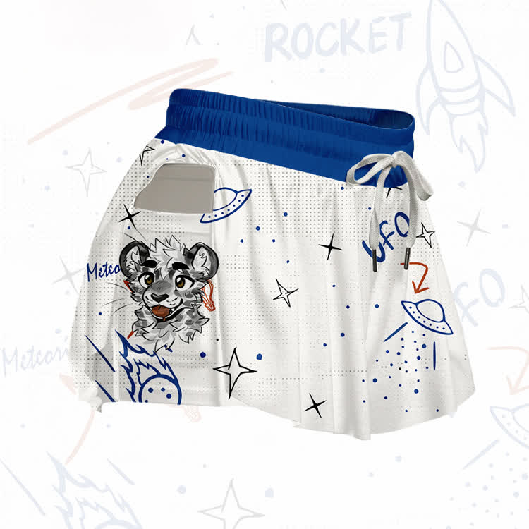 MODAKAWA X atka Tiger Graphic Poket Skort - image 4