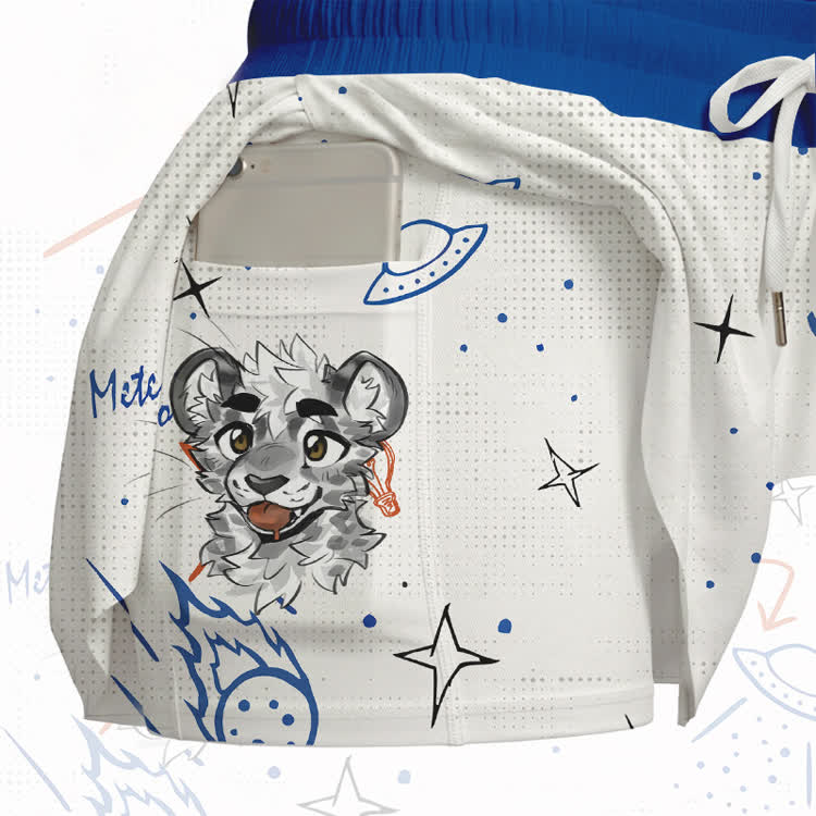 MODAKAWA X atka Tiger Graphic Poket Skort - image 3