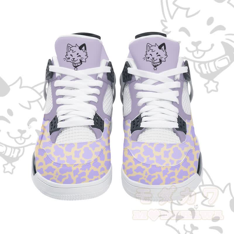 MODAKAWA X popipeko Kitty Gradient Camo Graphic Lace Up Sports Air Cushion Shoes - image 8