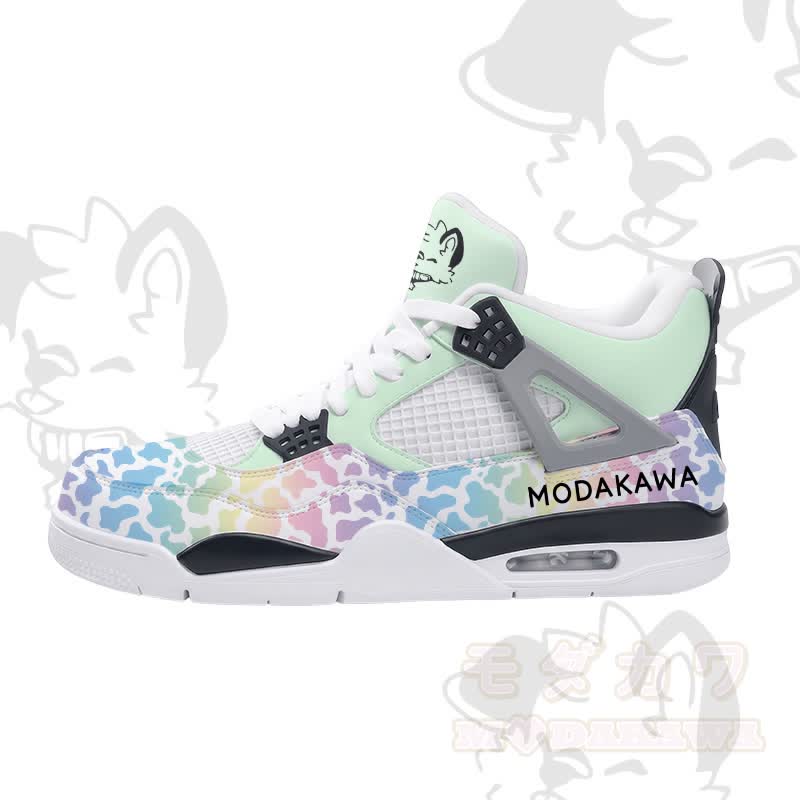 MODAKAWA X popipeko Puppy Camo Graphic Lace Up Sports Air Cushion Shoes - Green - 48 - image 3