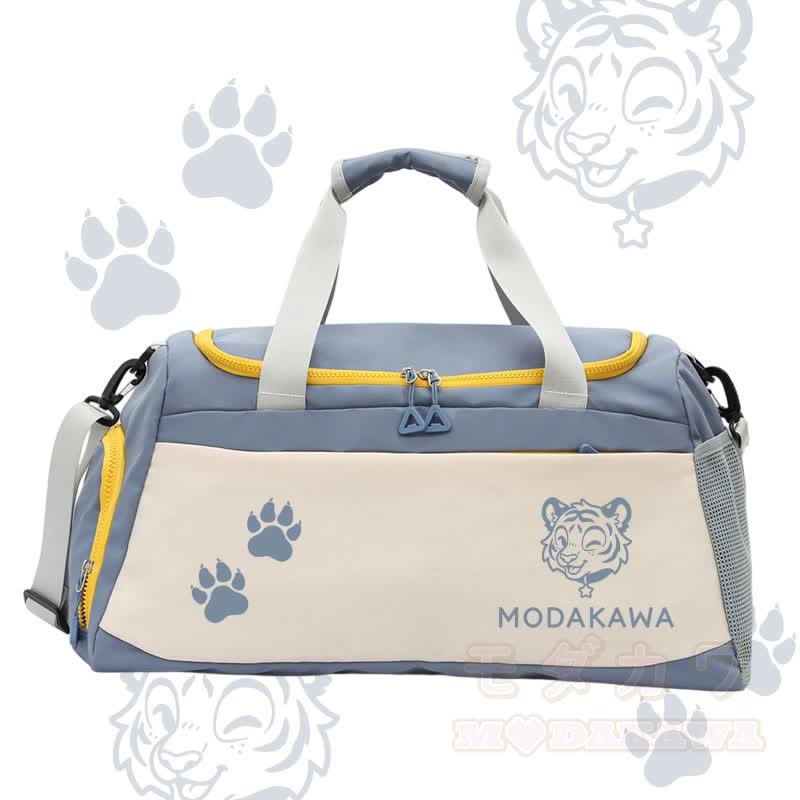 Tiger Graphic Modakawa Large Capacity Sports Gym Duffel Bag - Blue - 55*28*26 cm - image 3