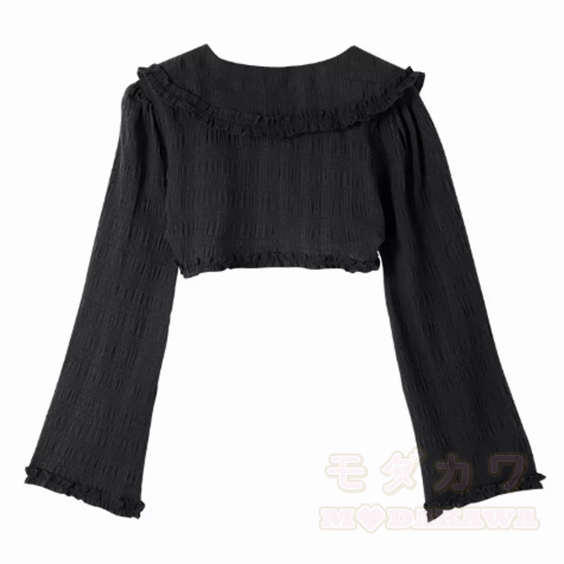 Gothic Halter Dress With Lace Trim Long Sleeve Shrug Two Pieces Set  - image 3